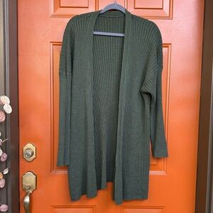 Eileen Fisher Cashmere Cardigan - dark green